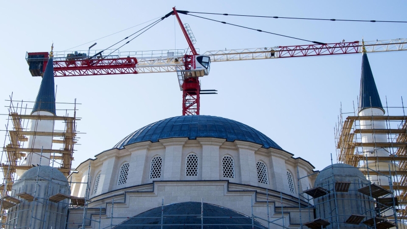 В Соборной мечети Крыма завершились основные строительно-монтажные работы