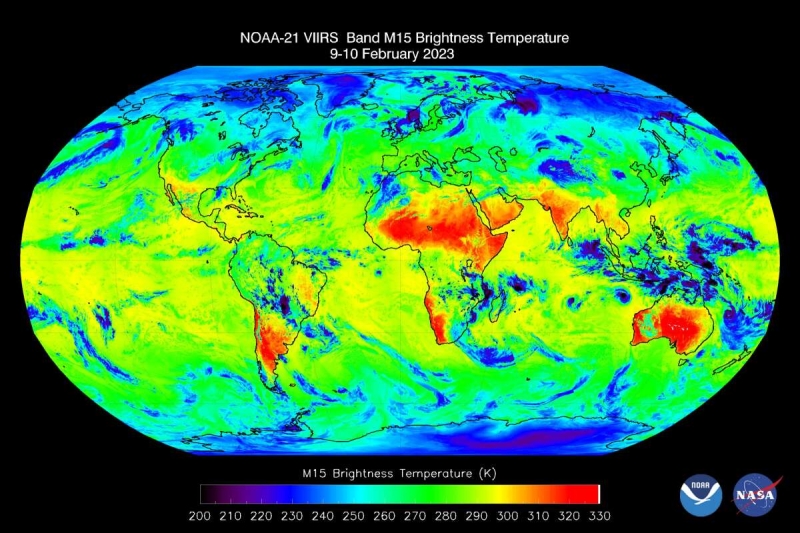 Инструмент VIIRS на спутнике NOAA-21 собирает новые данные