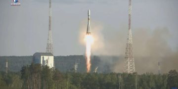 Союз 2.1а запускает спутник «Кондор-ФКА №1» с космодрома Восточный