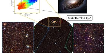 Внешний диск галактики M64 был образован с помощью другой карликовой галактики