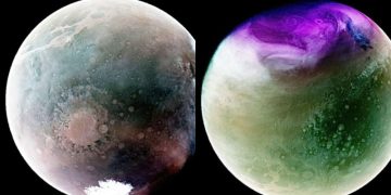 Космический аппарат НАСА MAVEN поражает красочными видами Красной планеты