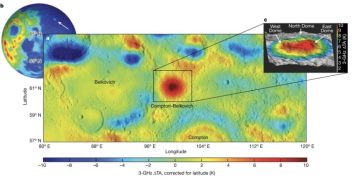 Крупное гранитное образование свидетельствует о древней вулканической активности на Луне