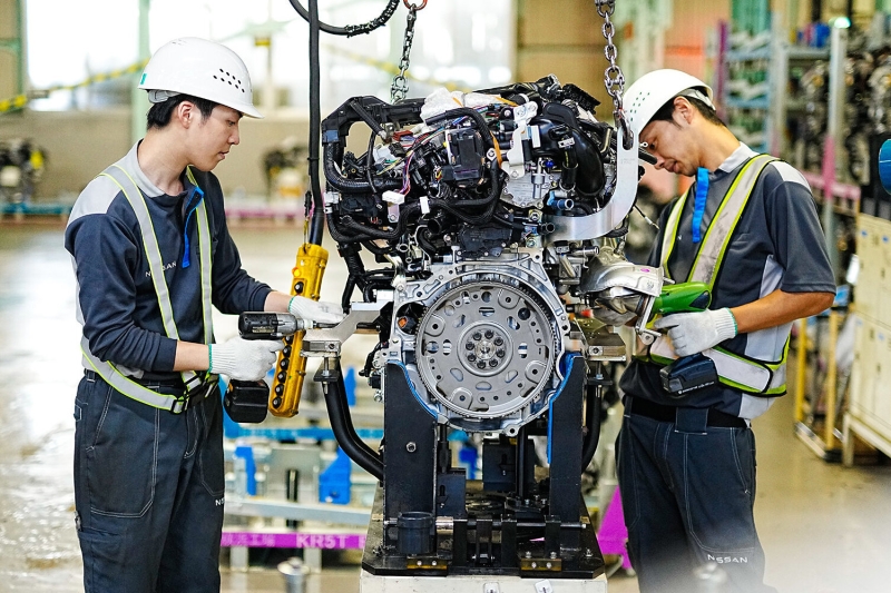 Основной моторный завод Nissan выпустил 40-миллионный двигатель