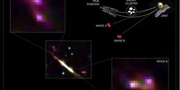 Рост молодой галактики был засвидетельствован космическим телескопом «Джеймс Уэбб»