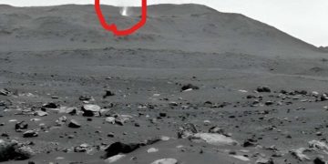 Марсоход Perseverance запечатлел пылевого дьявола