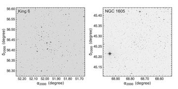 Астрономы исследовали два молодых рассеянных скопления