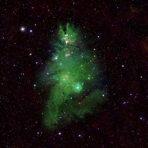 NASA опубликовало новое изображение скопления NGC 2264