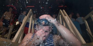 Десантники приняли участие в крещенской службе в Херсонской области