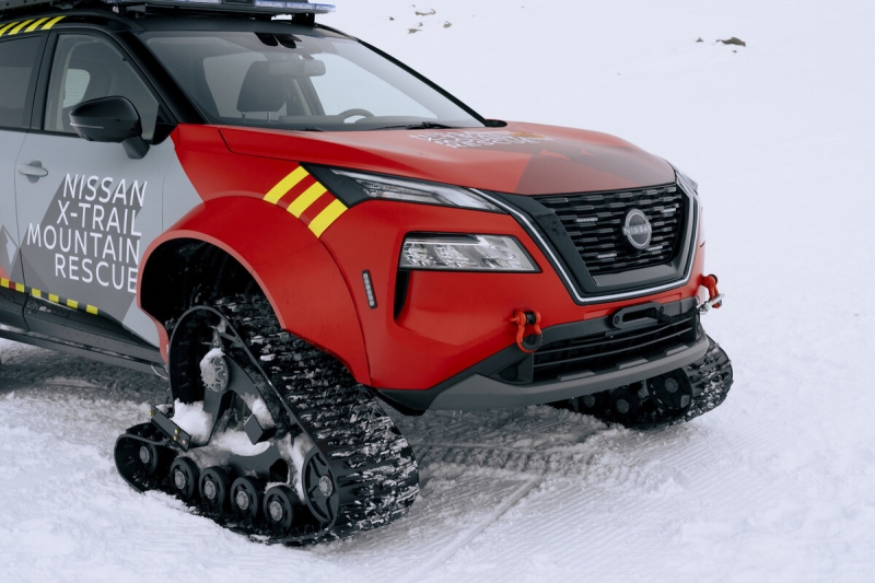 Nissan представил гусеничный X-Trail для горных спасателей 