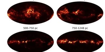Астрономы построили трехмерную карту пыли в пределах 3000 световых лет