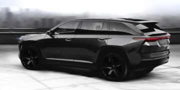 Будущий Jeep Wagoneer S на фоне Теслы: официальное видение