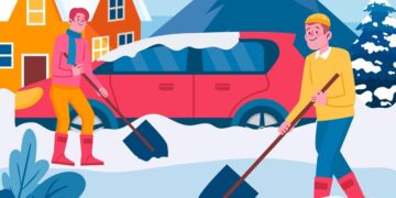 Услуга — уборка снега вручную