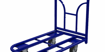 Четырёхколёсная платформенная тележка: надёжный помощник на складе и в быту