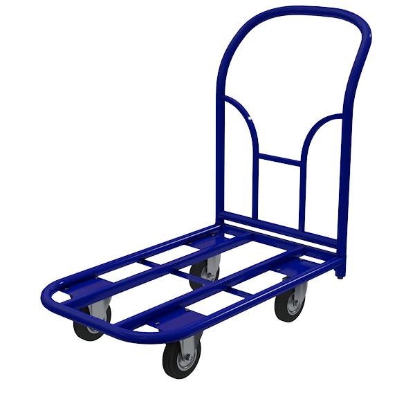 Четырёхколёсная платформенная тележка: надёжный помощник на складе и в быту